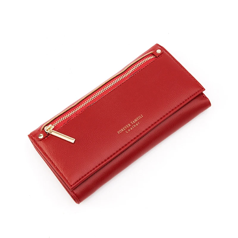 

High Quality PU Leather Wallet Female Hasp Fashion Long Women Wallets Cards Holder And Purses Lady Clutch