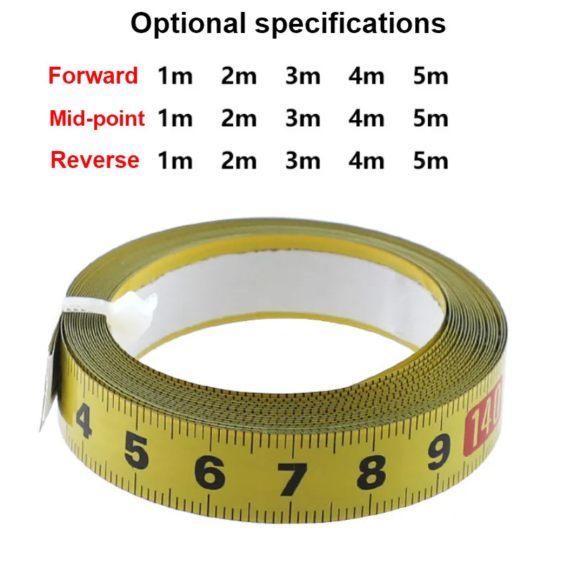 Метрическая стальная лента для измерения под углом 0 5 дюйма самоклеящаяся
