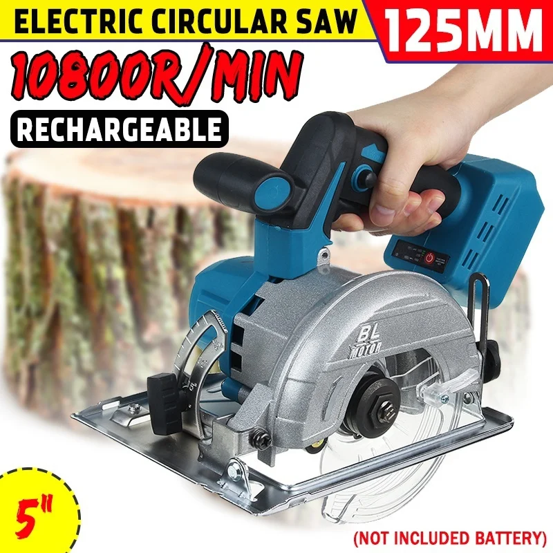 10800 об/мин 125 мм беспроводной электрический круговой резак для древесины