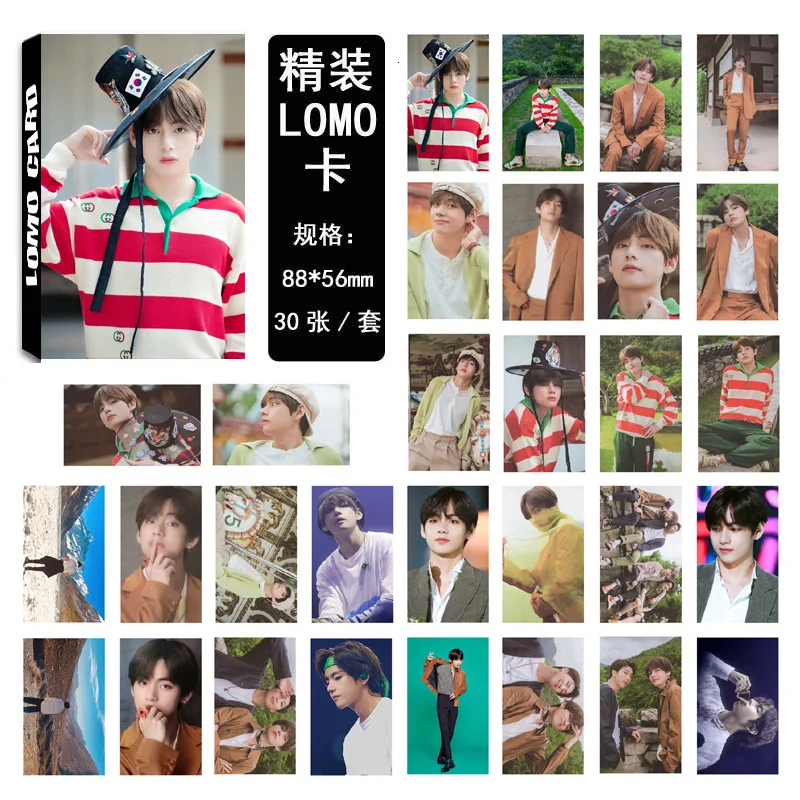 30 шт./компл. Kpop Bangtan Boys летний альбом Фотокарта хорошее качество Bangtan Boys Photo Lomo Card Bangtanboys Новые поступления Kpop