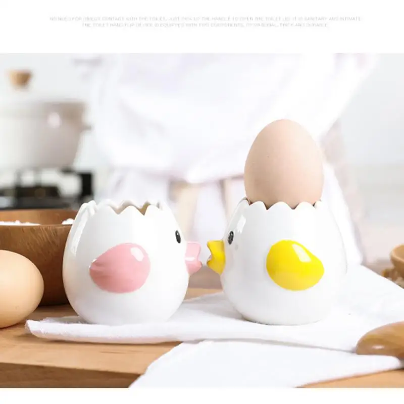 

Kitchen AccessoriesChicken Ceramic Egg White Separator Egg Yolk Protein Separator Filter Creative Egg Separator Baking Tools