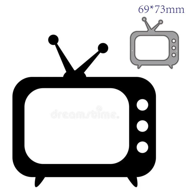 Металлические штампы для вырезания форма украшения телевизора Скрапбукинг