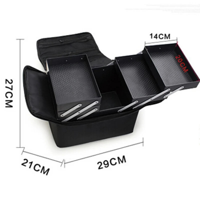 Дешевые многофункциональные профессионального макияжа косметический чехол для