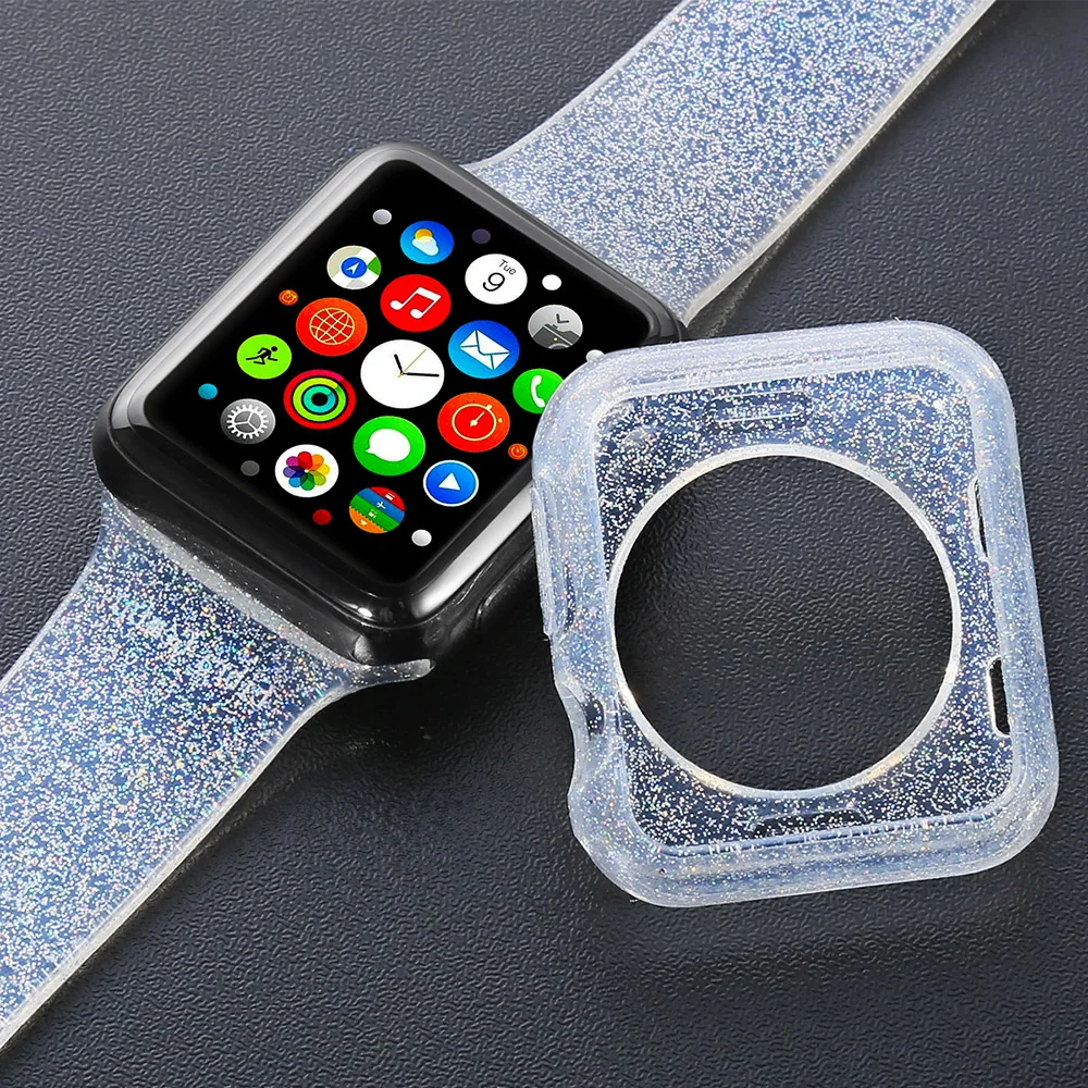 Ремешок для Apple Watch 42(38) мм сменный Браслет с блестками Series 3 2 1|Ремешки часов| |