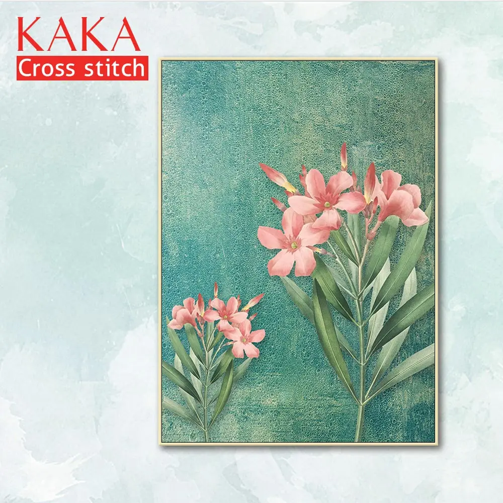 

Cross stitch kits,Embroidery needlework sets with printed pattern,11CT-canvas for Home Decor Painting,Flowers Full NCKF244