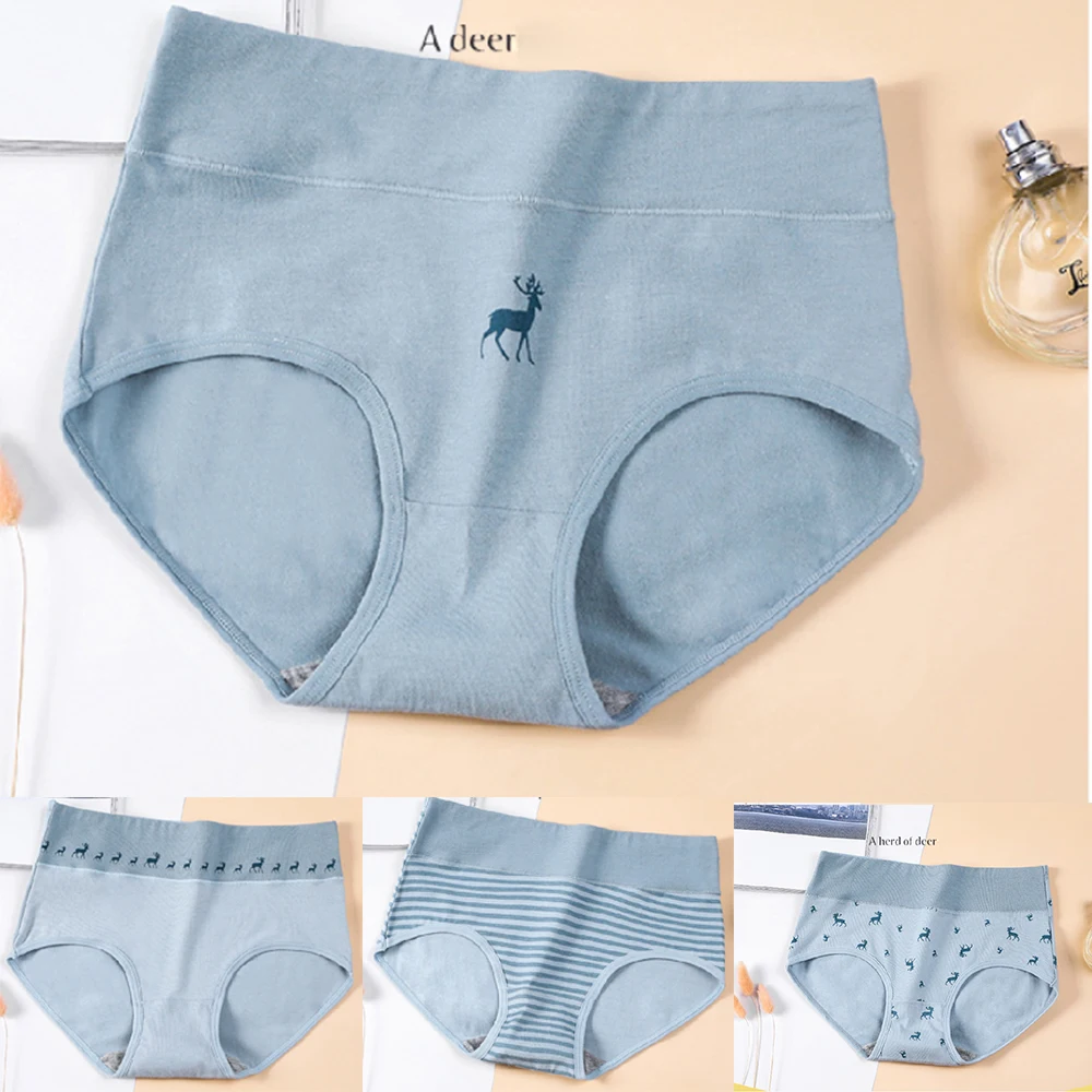 

3PCS/lot Women Panties Cotton High Waist Slimming Women's underwear Girl Seamless Briefs Sexy Female Breathable Lingerie Dropsip