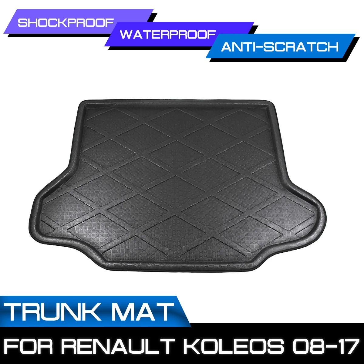 

Car Floor Mat Carpet For Renault Koleos 2008 2009 2010 2011 2012 2013-2017 Rear Trunk Anti-mud Cover