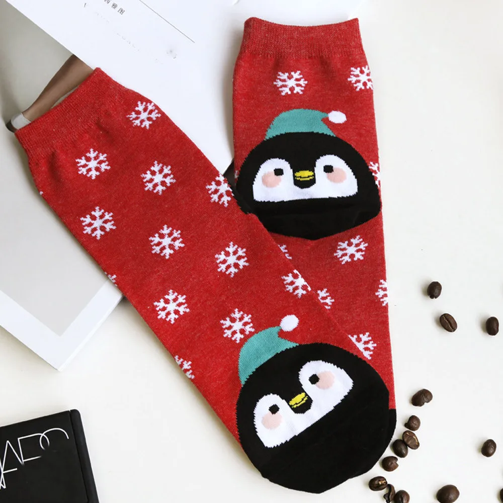 Модные носки женские рождественские повседневные милые унисекс chaussette hiver femme # CN20