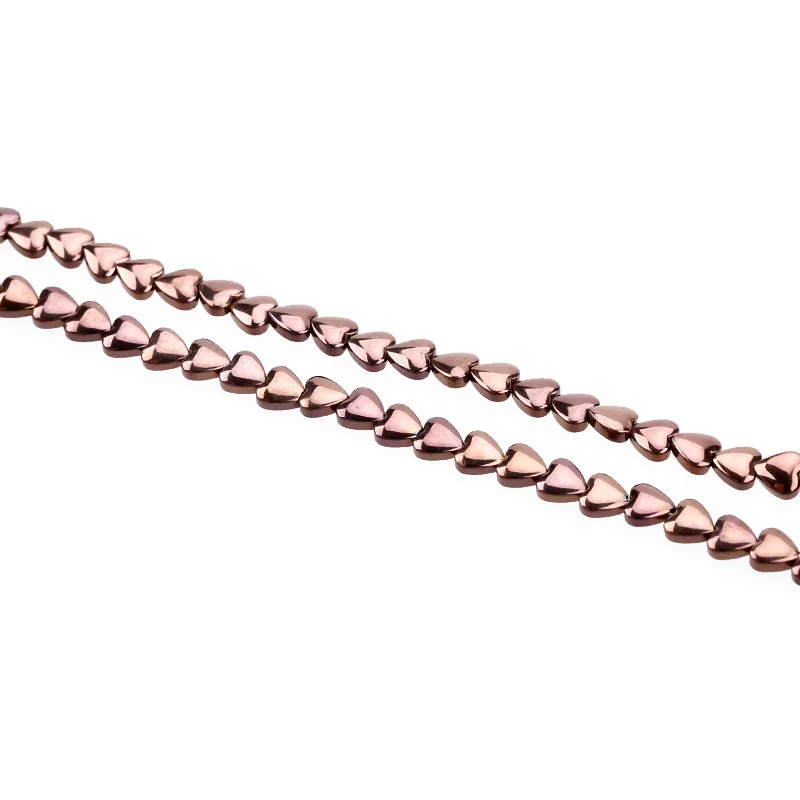 6x6x3 мм гематитовые бусины в форме сердца из натурального камня для изготовления