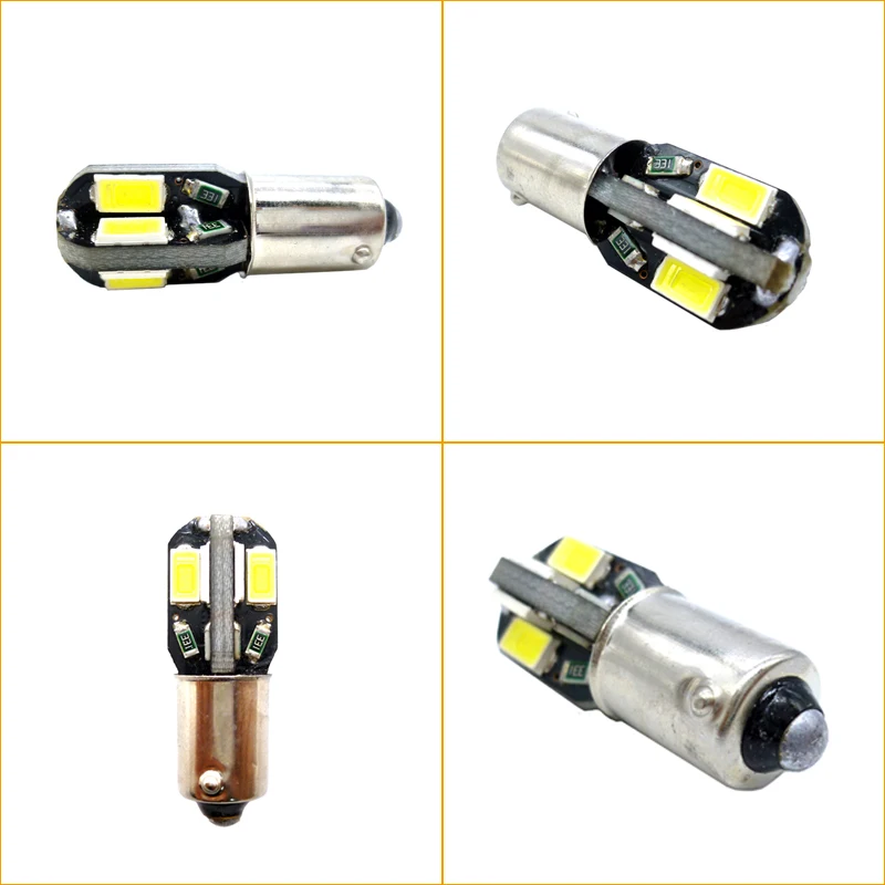 4x T4W BA9S 8 SMD 5630 Автомобильная внутренняя Светодиодная лампа боковые габаритные