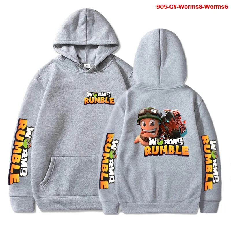 

Мужские толстовки с капюшоном, черви, румяна, зимняя одежда, мужская игровая толстовка, модная толстовка с круглым вырезом, пуловер, толстов...