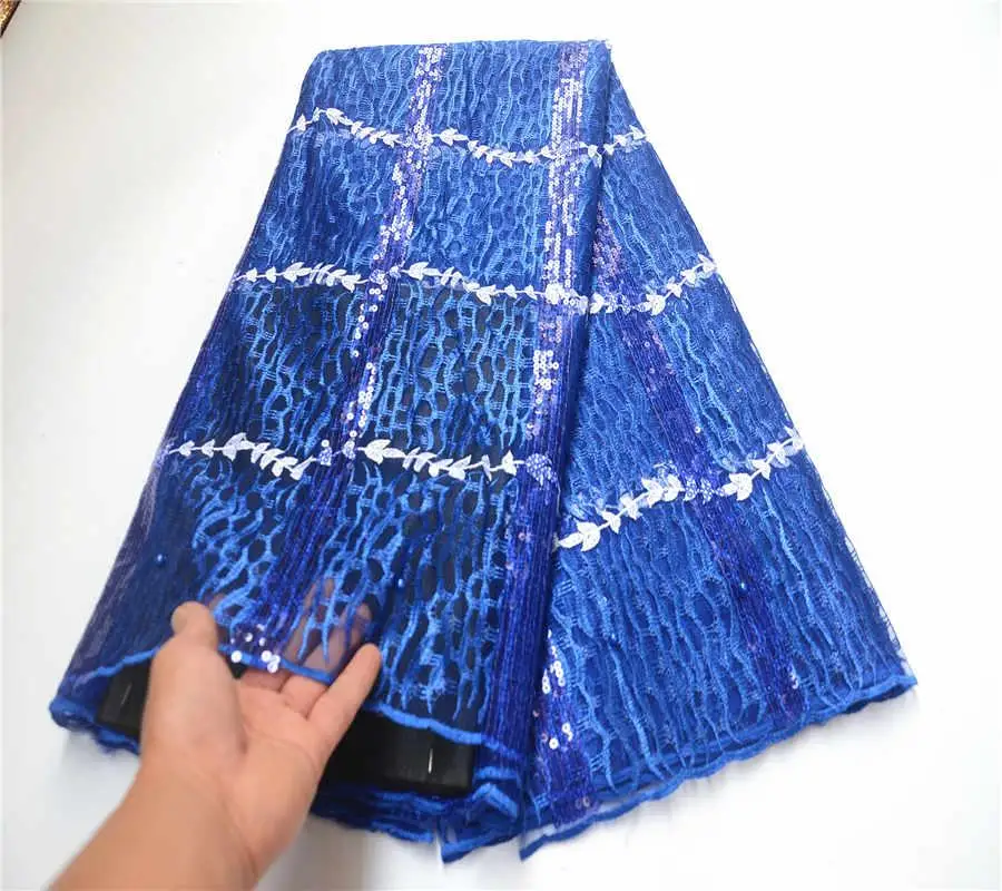 Африканская кружевная ткань 2019 Высококачественная французская сетчатая с