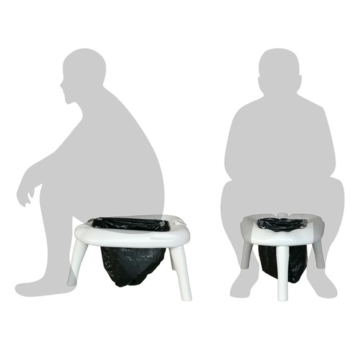 

Portable Toilets Seat Foldable Outdoor Bath Removable Travel Potty Toilet Seat Commode Chair Bathroom Fixture 120kg Loading