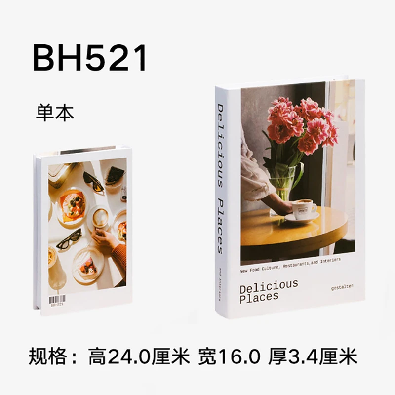 

Modern Simulation Fashion Book Home Decor Club Hotel Model Room Study Soft Fake Book Decoration For Women's Living Room