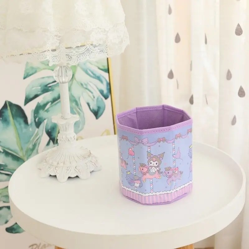 

Новый милый мультфильм тканевый ящик для хранения настольный тубус для хранения ручки держатель канцелярские принадлежности для хранения ...