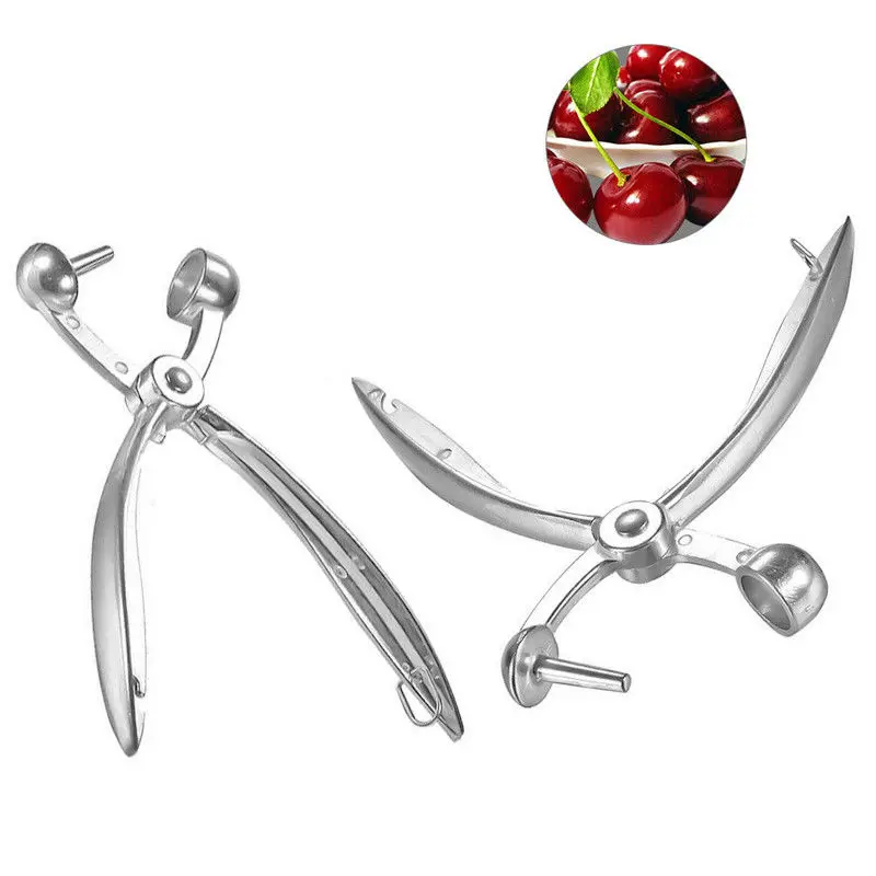 

1Pc Cherry Olive Pitters Stoner Pits Long Handle Fruits Corer Seed Remover For Jujube Hawthorn Fruit Kitchen Accessories