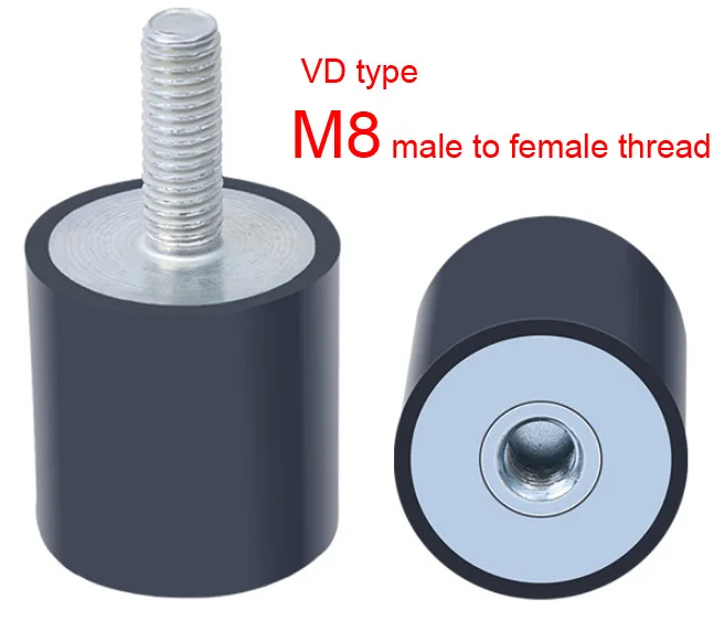 M8 VD type male to female Vibration Damper internal external screw thread shock absorber column Motor cushion Circular | Обустройство