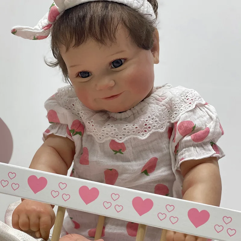 

55cm Reborn Cotton Body Dolls Super Cute Baby Newborn Toys for Children Soft Vinyl