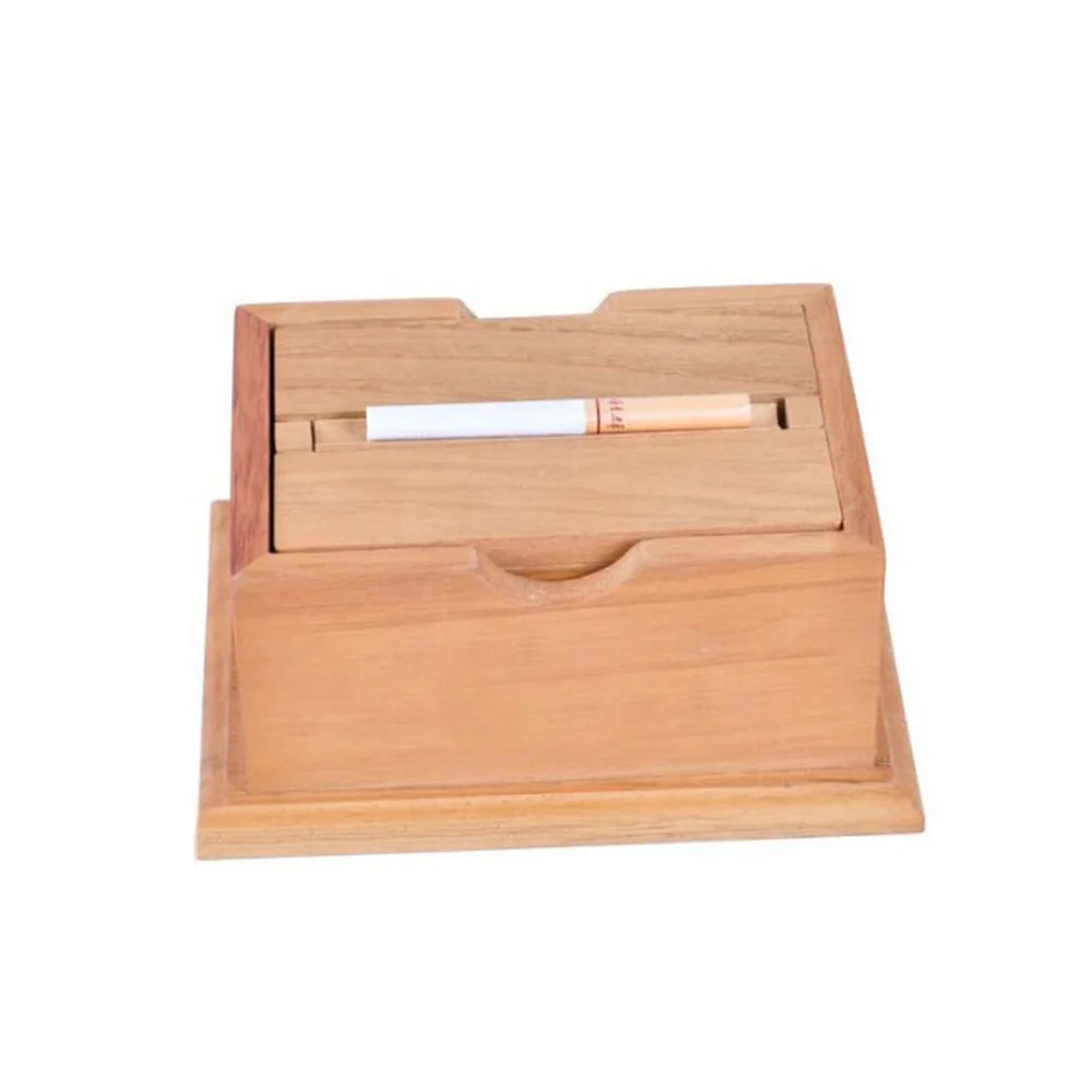 Деревянная коробка головоломка с секретом сигареты чехол Magic отделение