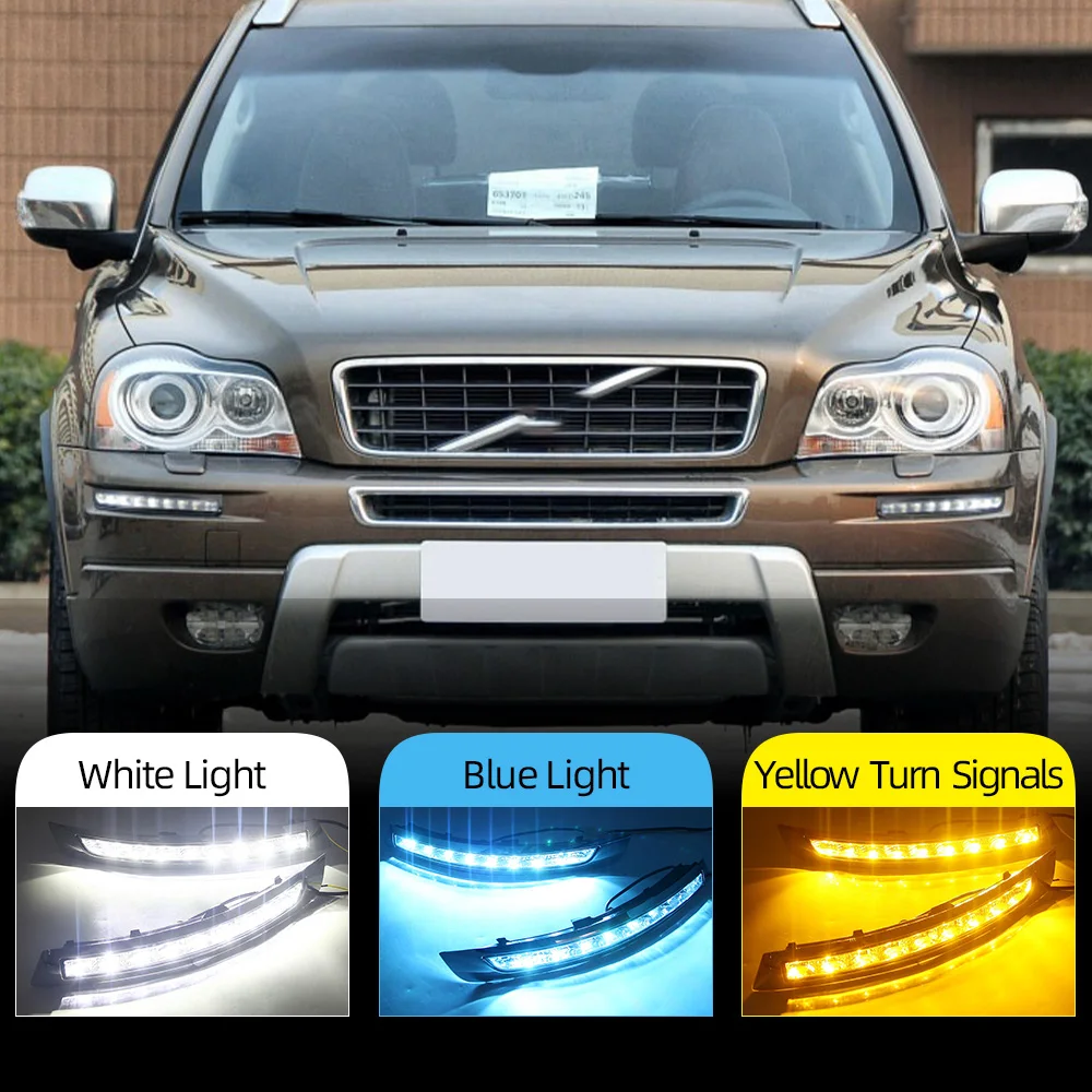 Автомобильные мигающие дневные ходовые огни для VOLVO XC90 2007-2013 дневсветильник