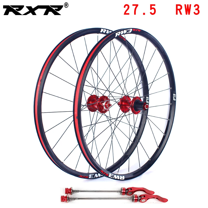 RXR mountain bike wheelset 27.5 inches RW3 MTB Aluminum alloy Disc Brake 5 Bearings 7-11speed Thru Axle/QR Bicycle Wheel