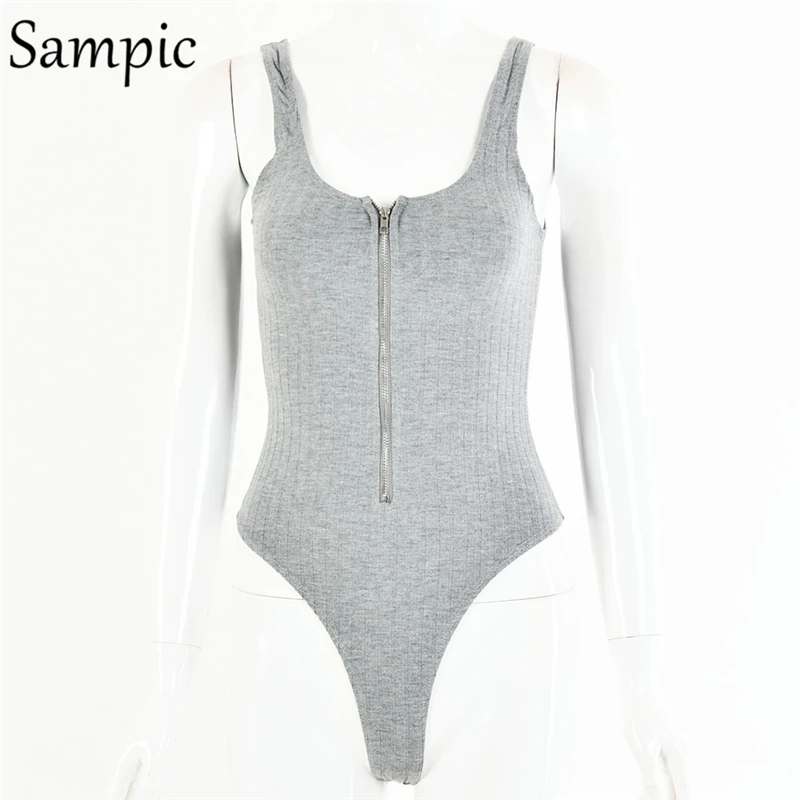 

Sampic Sexy Women Summer Black Khaik White Club Bodysuit Tops Backless Casual V Neck Skinny Short Bodycon Romper Jumpsuits 2020