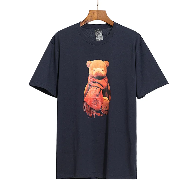 

New European and American Fashion Brand Short-Sleeved Shirt High Quality Trendy Casual Loose round Neck Bottoming Shirt Trendy