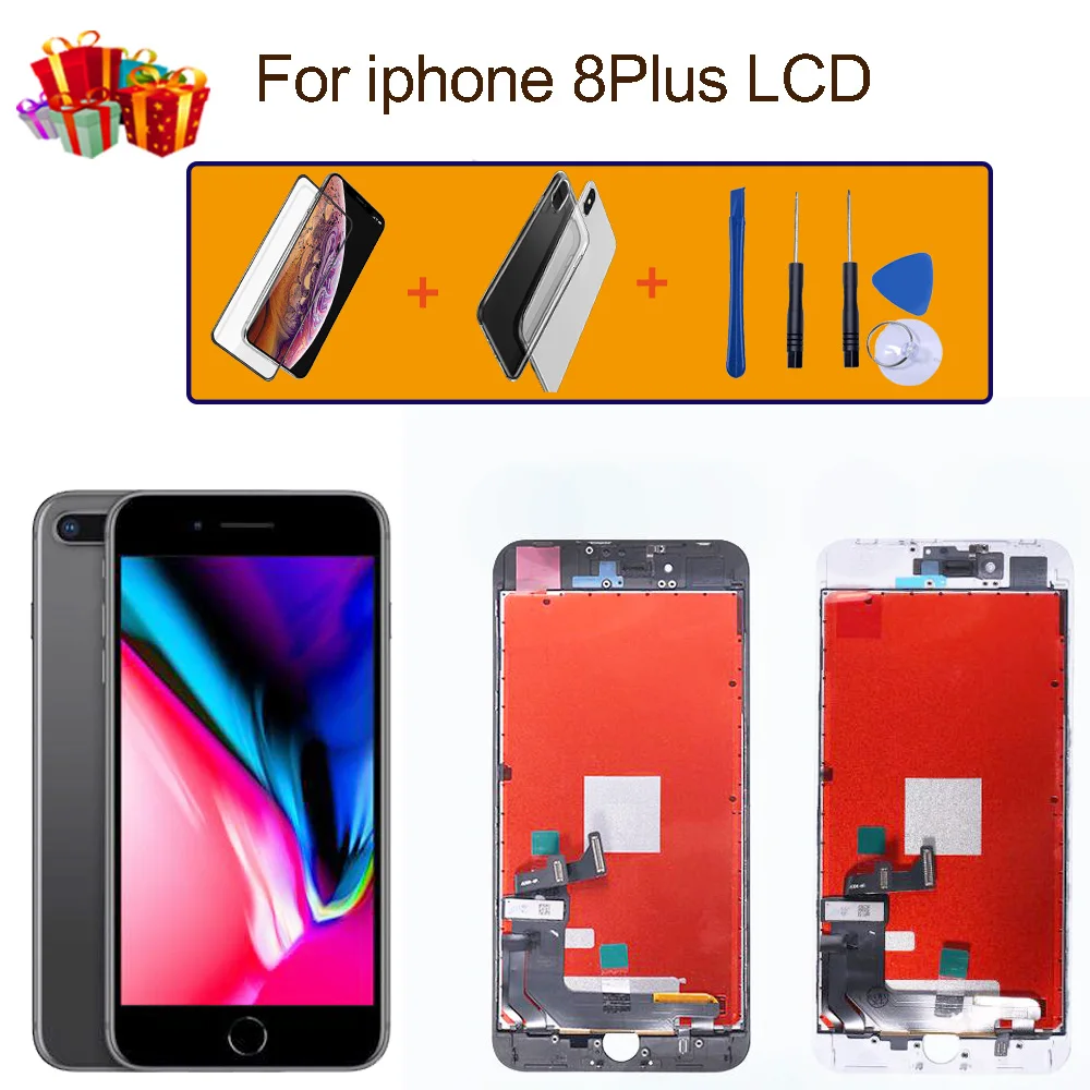 Grade AAA+++ Screen For iPhone 6 6S 7 8 Plus LCD With 3D Touch Assembly Display Replacement 5 5S 5SE No Dead Pixel | Мобильные