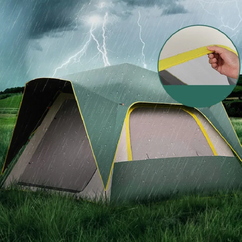 Автоматическая двухслойная туристическая палатка на 3 2021 7 человек виниловая с