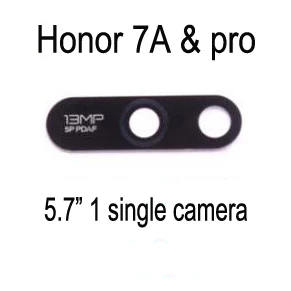 single camera Для huawei Honor 7A Pro Корпус рамка задний объектив задней камеры крышка для huawei 7A Pro+ Инструменты - Цвет: single camera