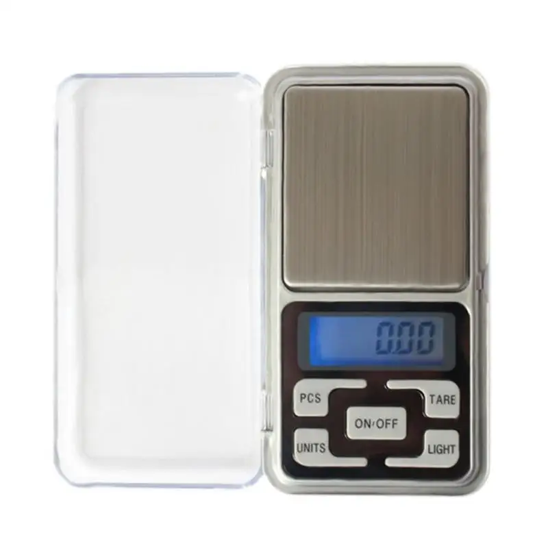 

Mini Digital Pocket Scales 100/200/300/500g 0.01g LED Mini Electronic Scale with Backlight Jewelry Gram Balance Weighing Tool