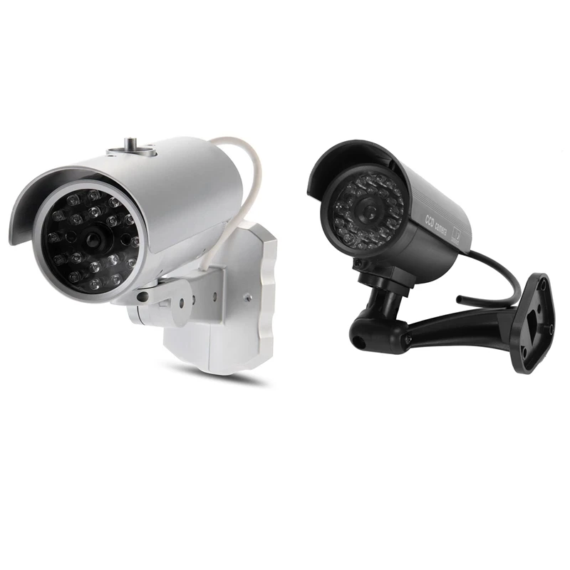 

Dummy Surveillance Bullet Camera with IR LEDs Fake Simulation CCTV Security Camera & Dummy Security Camera IR 18 LED