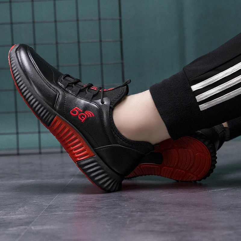 Danielman Autumn Spring Warm Leather Sneakers Men Shoes High Top Casual Snow Male Footwear Zapatos Hombre 202 | Обувь