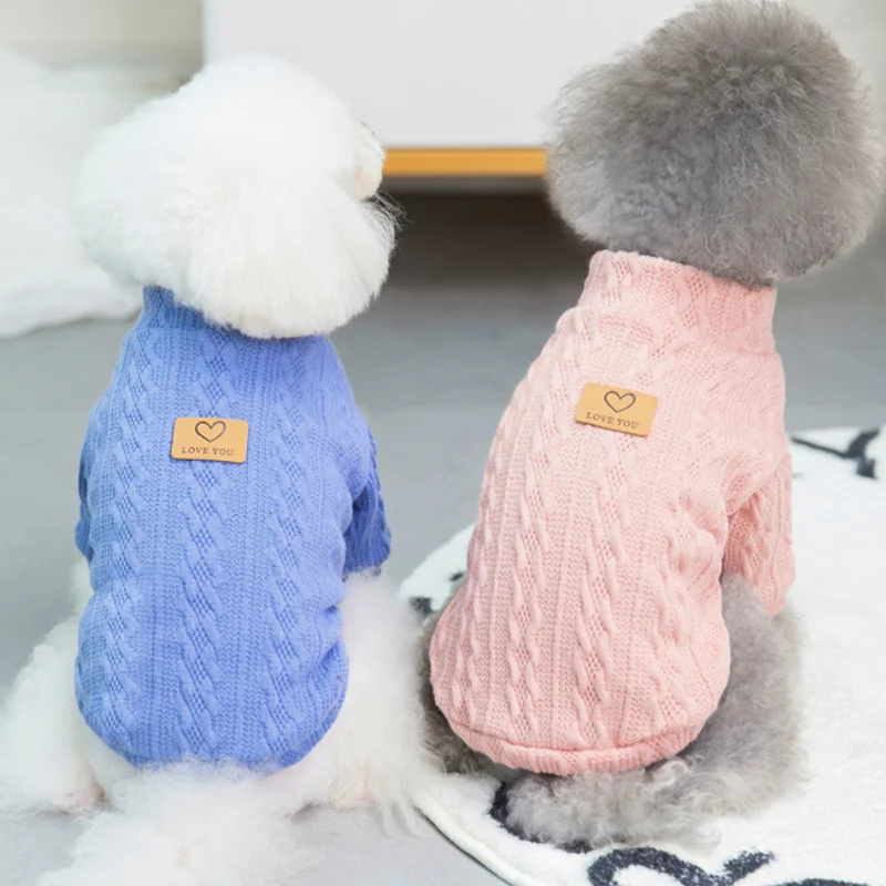 

Autumn Winter New Pet Clolthes Small Dog Cat Striped Sweater Dog Winter Coat Dog Sweaters for Small Dogs Puppy Clothes