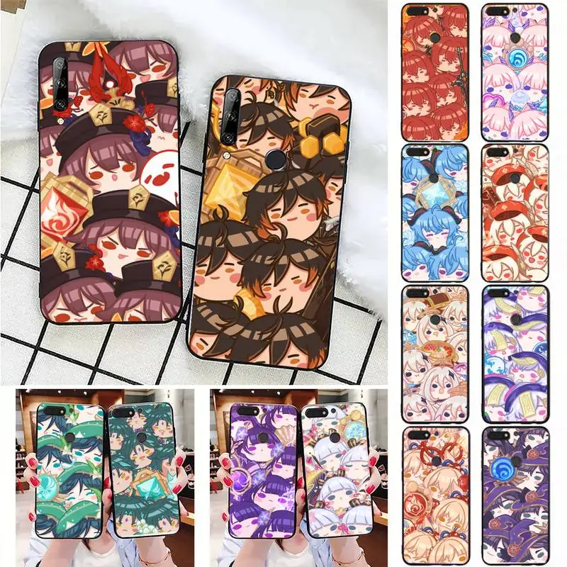 

Genshin Impact Anime Cute Phone Case For Huawei Honor 7A 7C 8 8x 9 10 20lite Fundas Coque for Honor 10i 20i Capa