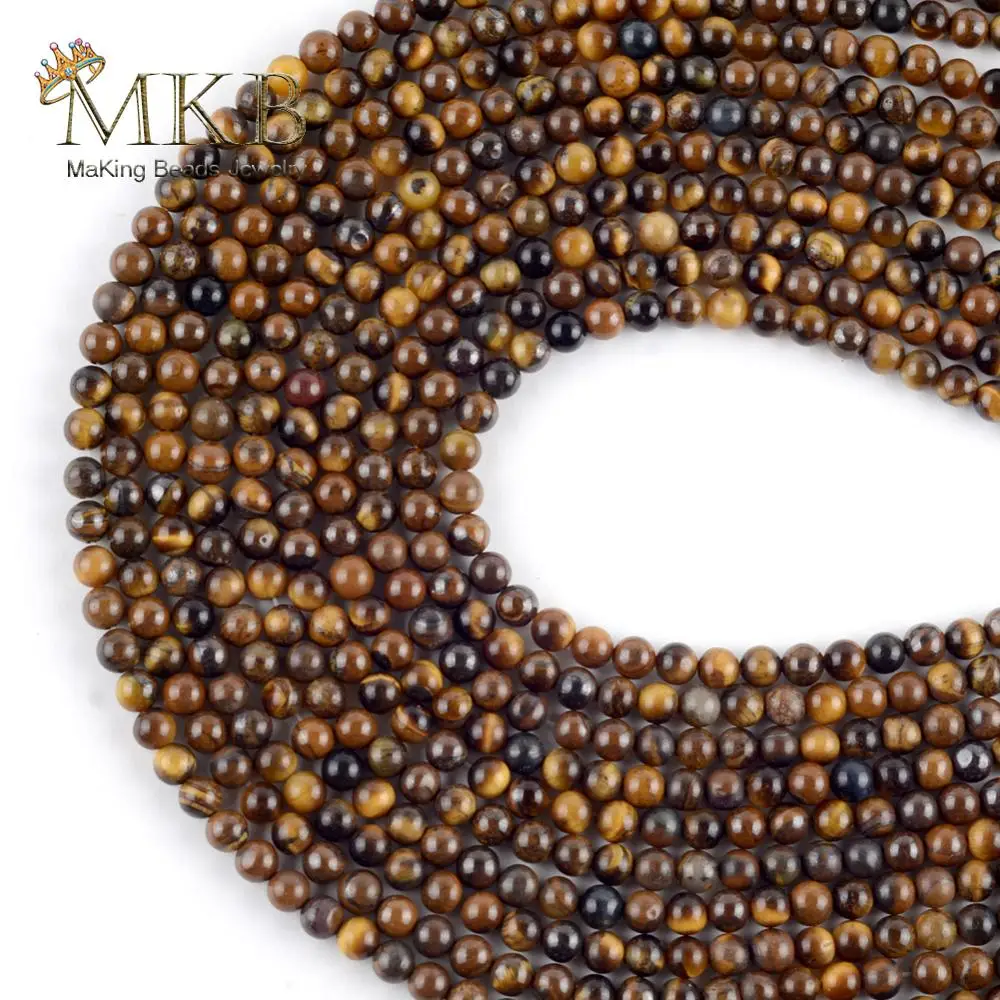 3 мм AB + натуральный камень желтый тигровый глаз круглые бусины Свободные для