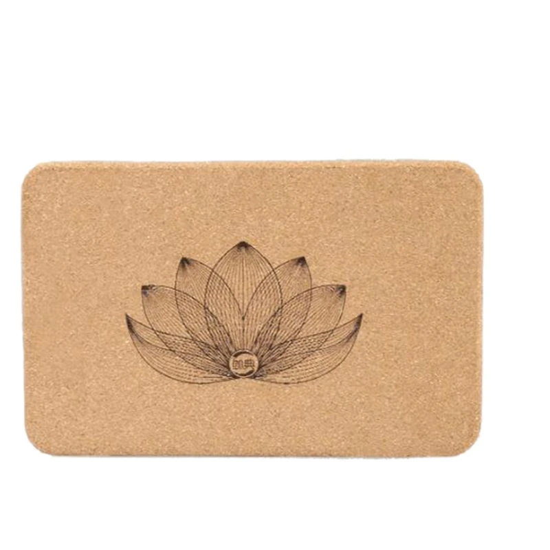 

Eco-Friendly Yoga Block Cork Sports Home Exercise Wooden Yoga Block Soft High-Density Block Support Posture Indoor Sport