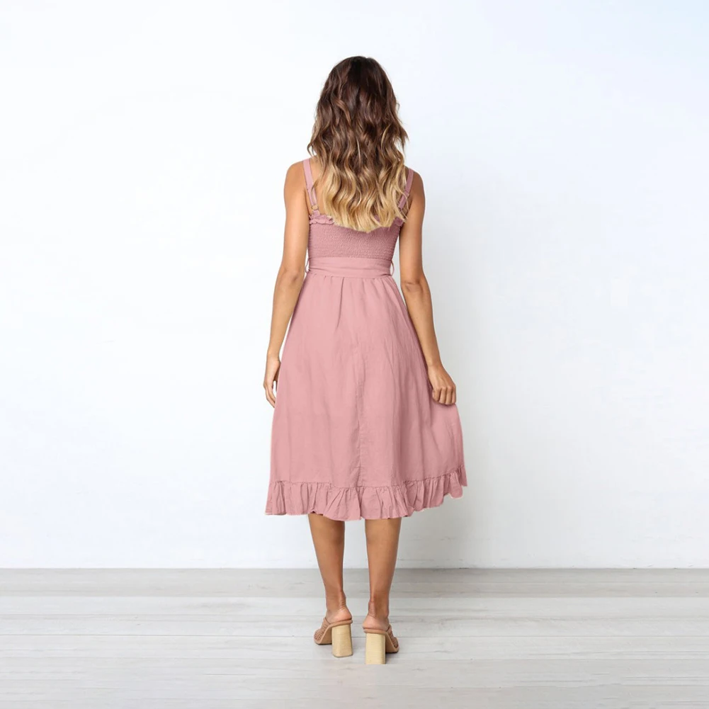 Женское сексуальное платье без рукавов с открытыми плечами однотонное длинное