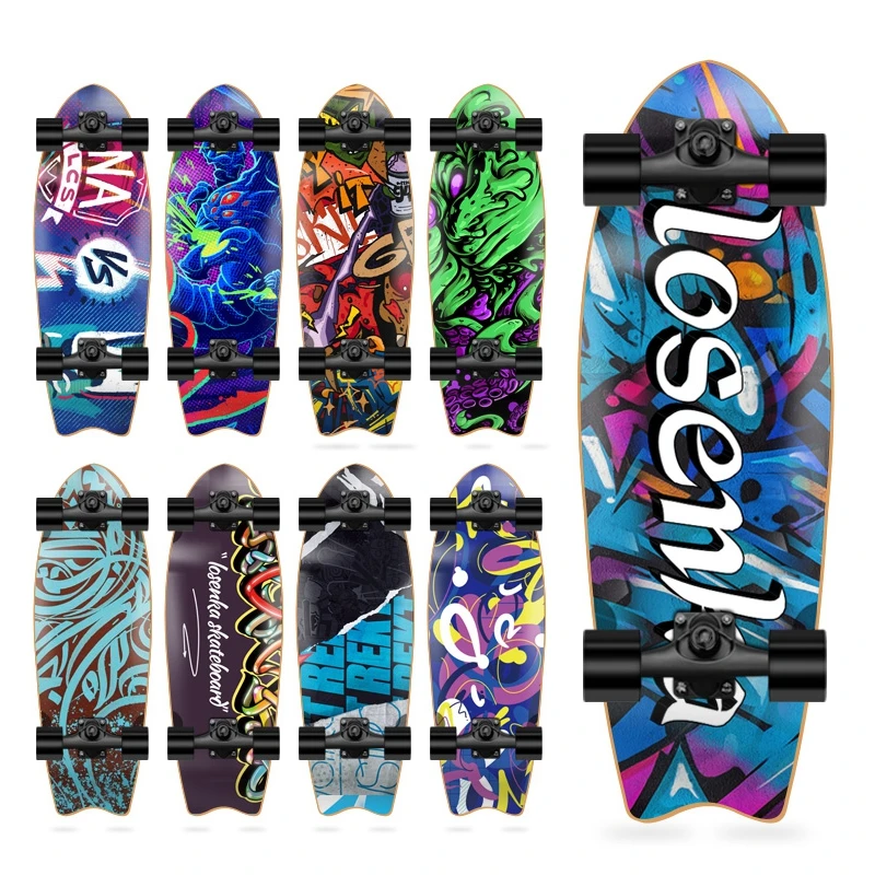 Профессиональный скейтборд для серфинга кленовый Круизер открытый Лонгборд