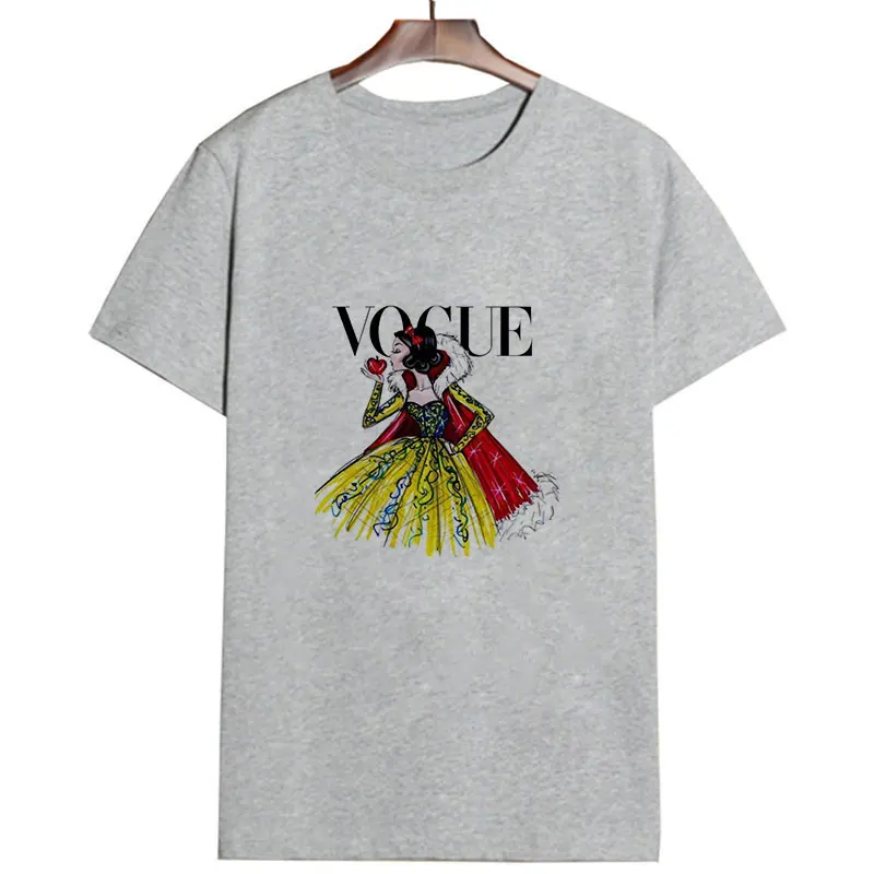 2019 Модные женские топы с короткими рукавами и принтом в виде букв стиле принцессы