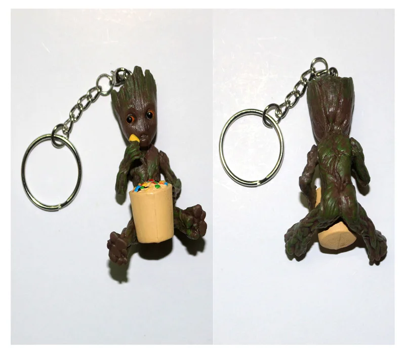 Strongwell кукла Грут связка ключей детское дерево фигурка мужчины Marvel guardiers Groot Cos галактика Мстители украшение фигурка игрушка
