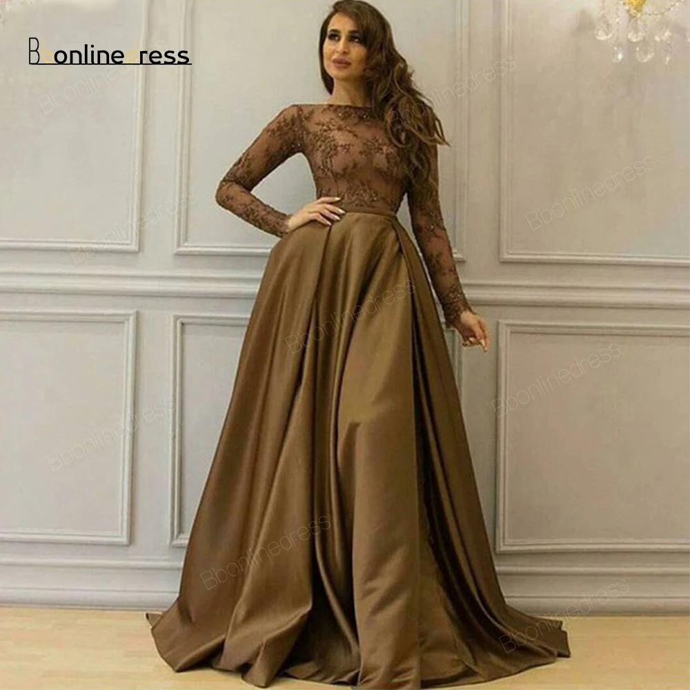 Вечерние платья Bbonlinedress длинное атласное марокканское платье кафтан вечернее с