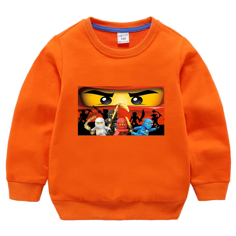 Осенняя детская одежда хлопковые толстовки футболка для мальчиков и девочек Legoe
