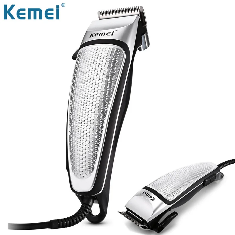 

Kemei Hair Trimmer Men Electric Haircut Clipper Tondeuse Beard Steel Blade Anti-slip Barber Shaving Machine Professional Trymer