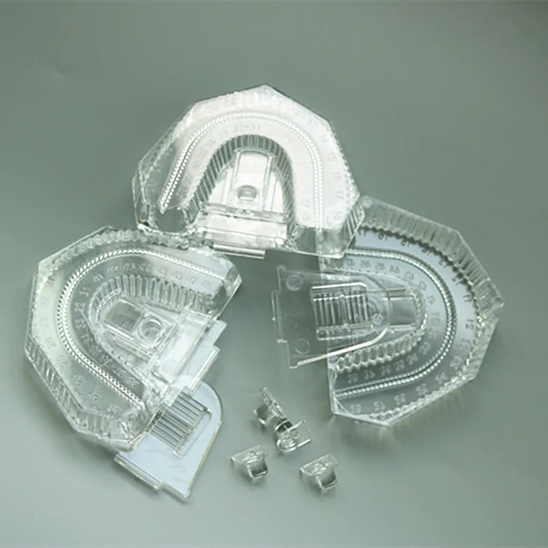 100 шт./лот Одноразовая Пластиковая форма для зубных протезов лоток набор секций