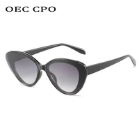 oec cpo ladies fashion cat eye sunglasses women punk uv400 sun glasses female goggle shades vintage gradient eyewear gafas de