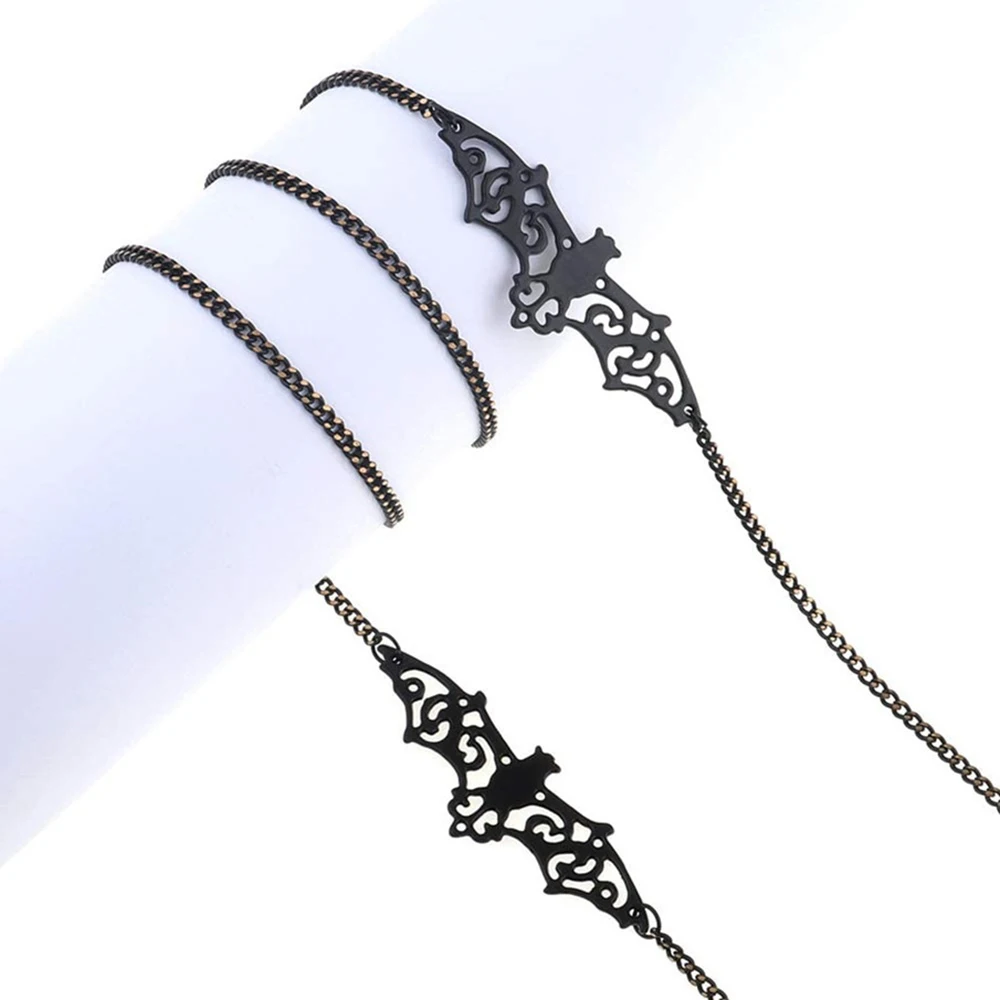 

Women Retro Black Bat Sunglass Chains Lanyards Eyewear Accessories Sunglasses Reading Glasses Strap Cord Glasses Hanging Rope