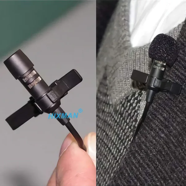 HIXMAN Pro LM1-SL UniDirectiona Lavalier Tie clips lav конденсаторный микрофон для shlineure 6 JTS Carvin Trantec TOA