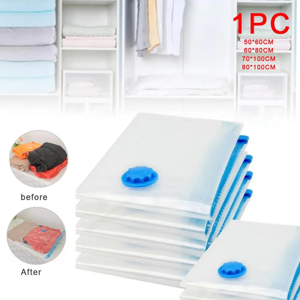

Vacuum Bag Storage Bag Home Organizer Transparent Border Foldable Clothes Organizer Seal Compressed Travel Saving Bag Package