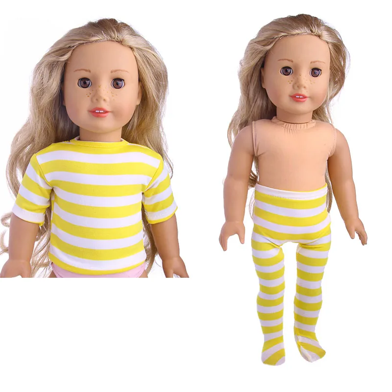 Полосатая футболка яркие цвета + леггинсы в полоску модная повседневная одежда